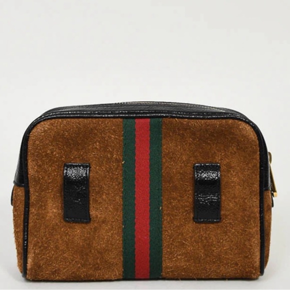 Gucci Brown GG Suede Belt Bag - Picture 2 of 12